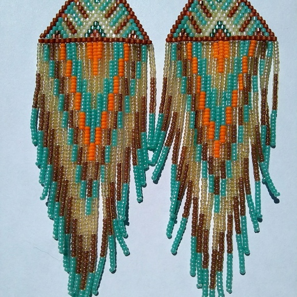 ⭐SOLD⭐ JRW Handmade Long Earrings - Picture 3 of 7